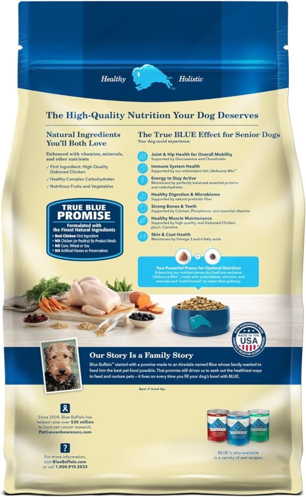 Blue Buffalo Life Protection Formula Adult Dry Dog Food, Helps Build and Maintain Strong Muscles, Made with Natural Ingredients, Chicken & Brown Rice Recipe, 34-lb. Bag