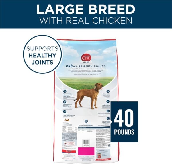 Purina ONE Plus Large Breed Adult Dog Food Dry Formula - 40 lb. Bag