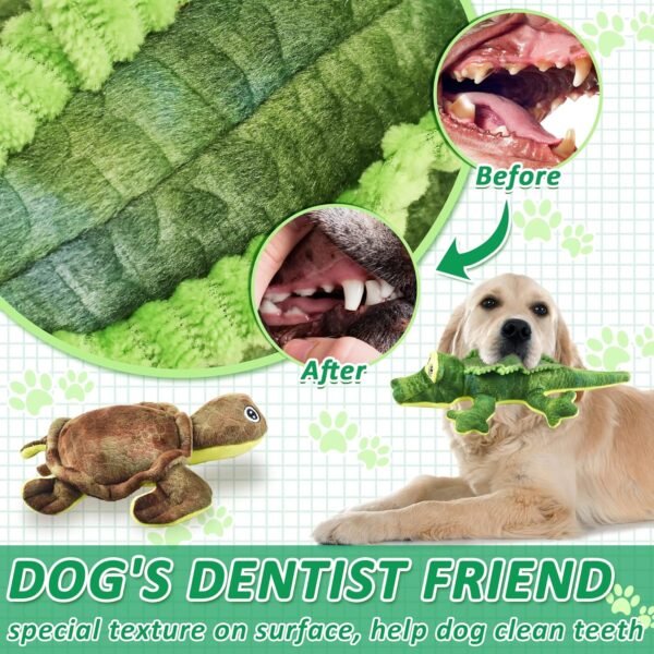 Stuffed Animal Dog Toys, 5 Pack Tough Squeaky Dog Toys, Plush Toys Assortment, Great Value Dog Toys Bundle, Woodland Series Dog Chew Toys for Large Medium and Small Dogs Puppy Pet Toys